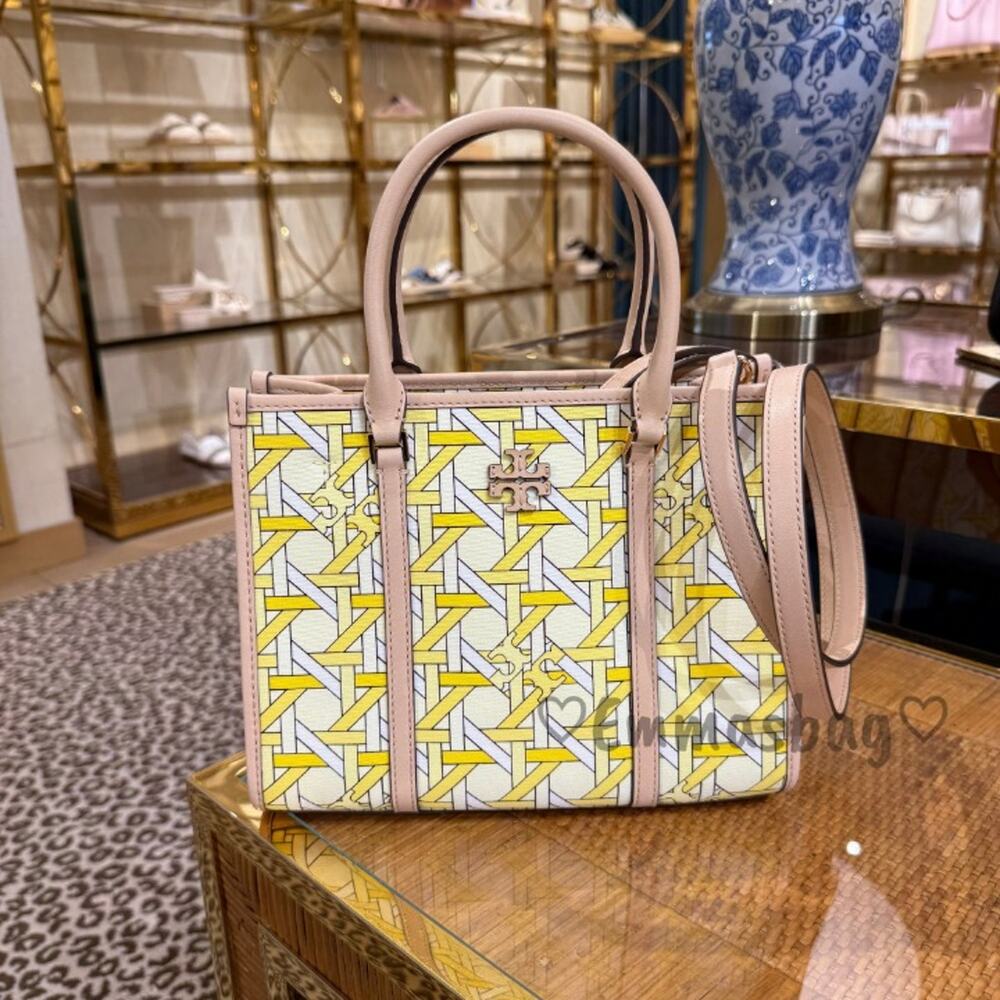 Tory Burch Blake Basketweave Small Tote 180479 $430